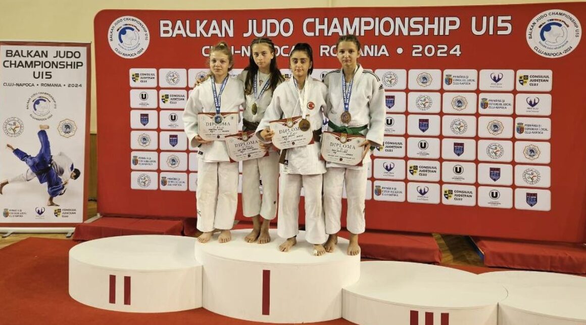 Sonia Mare, medaliată cu bronz la Campionatele Balcanice de Judo pentru Juniori 4, de la Cluj-Napoca!