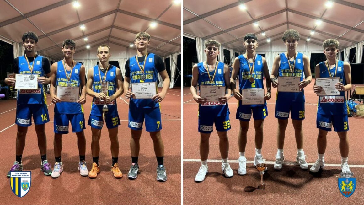 Argint şi bronz pentru CSM Petrolul Ploieşti la Campionatul Naţional de Baschet 3×3 „U18” şi „U16”!