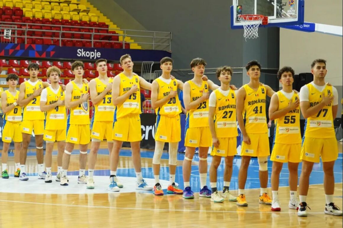 Echipa naţională a României, pe locul al 14-lea la FIBA U18 EuroBasket – Division B, de la Skopje!