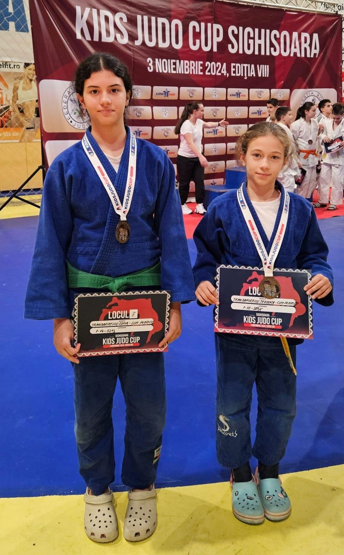 Două medalii de argint pentru micile judoka ale CSM-CFR-CSŞ Ploieşti la „Kids Judo Cup 2024”!