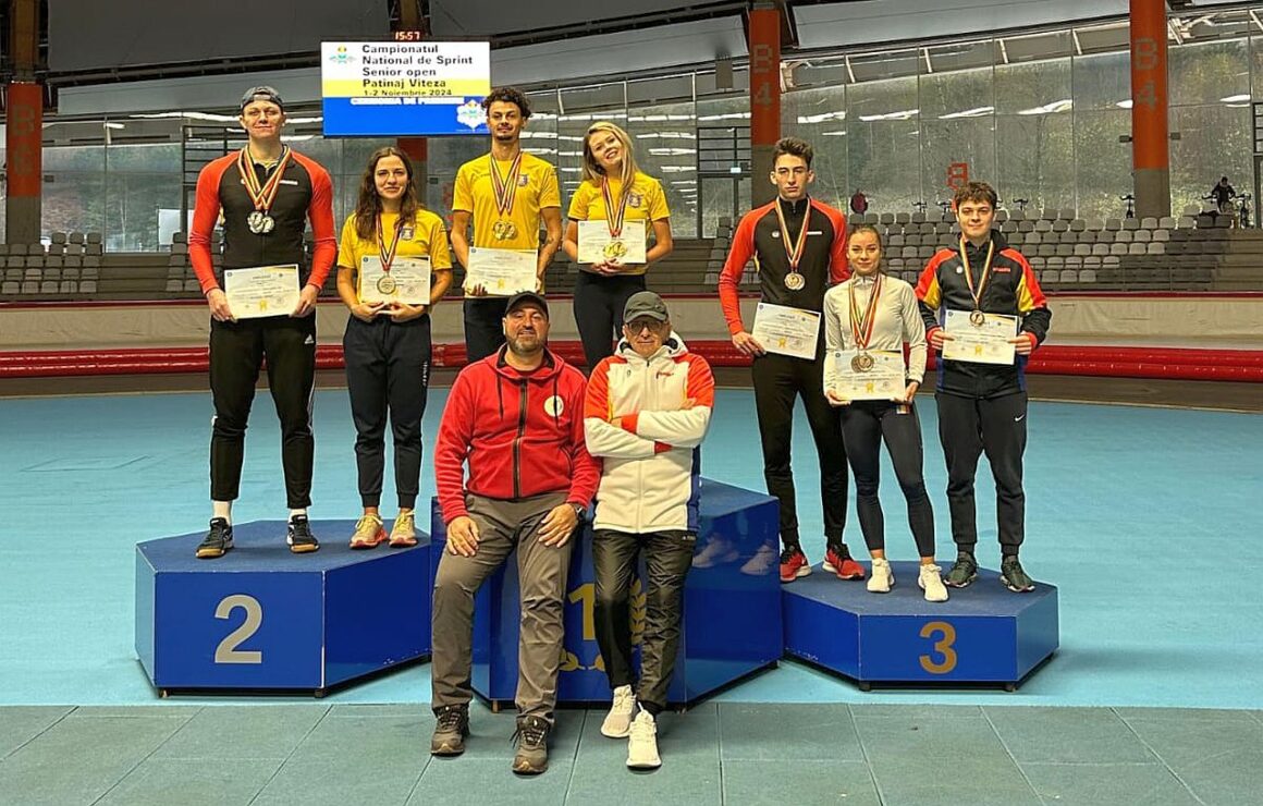 Patinaj viteză: Eduard Niţu, triplu vicecampion naţional de seniori la sprint!