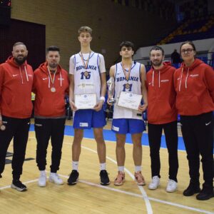 Echipa naţională „U16” a României, pe locul al 3-lea la „European Basketball Balkanic Games”!