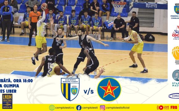 Încheiem anul, mâine seară, în Sala „Olimpia”: CSM BBA Petrolul Ploieşti – Steaua Bucureşti!