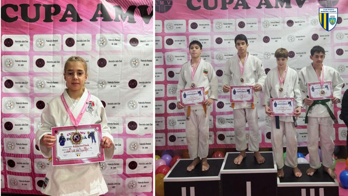 13 medalii pentru micii judoka ai clubului la Turneul Internaţional „Cupa AMV”!