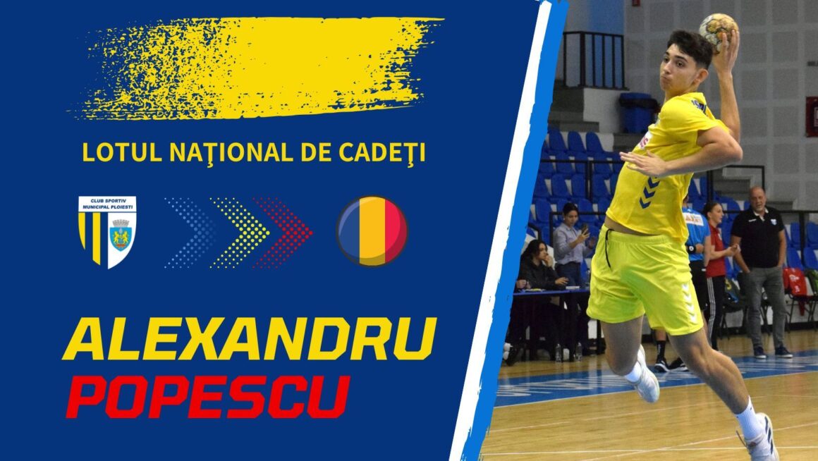 Handbal: Alex Popescu, convocat la echipa naţională de cadeţi a României!