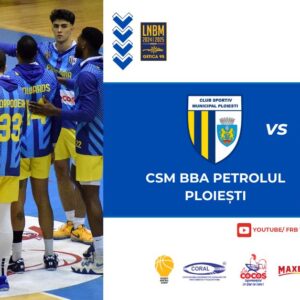 LNBM-Getica 95: CSM BBA Petrolul Ploieşti – CSO Voluntari, mâine seară, în „Olimpia”!