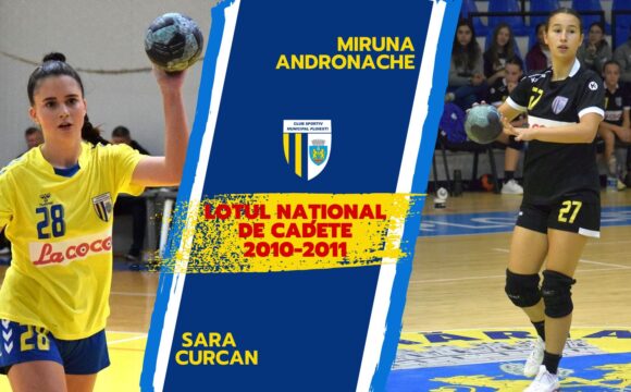 Miruna Andronache şi Sara Curcan, convocate la prima acţiune a lotului naţional de cadete al României!