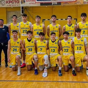 Baschetbalistul Tudor Pîrvu, medaliat cu aur la Campionatul European Școlar ESSF U18 de la Zlatibor!